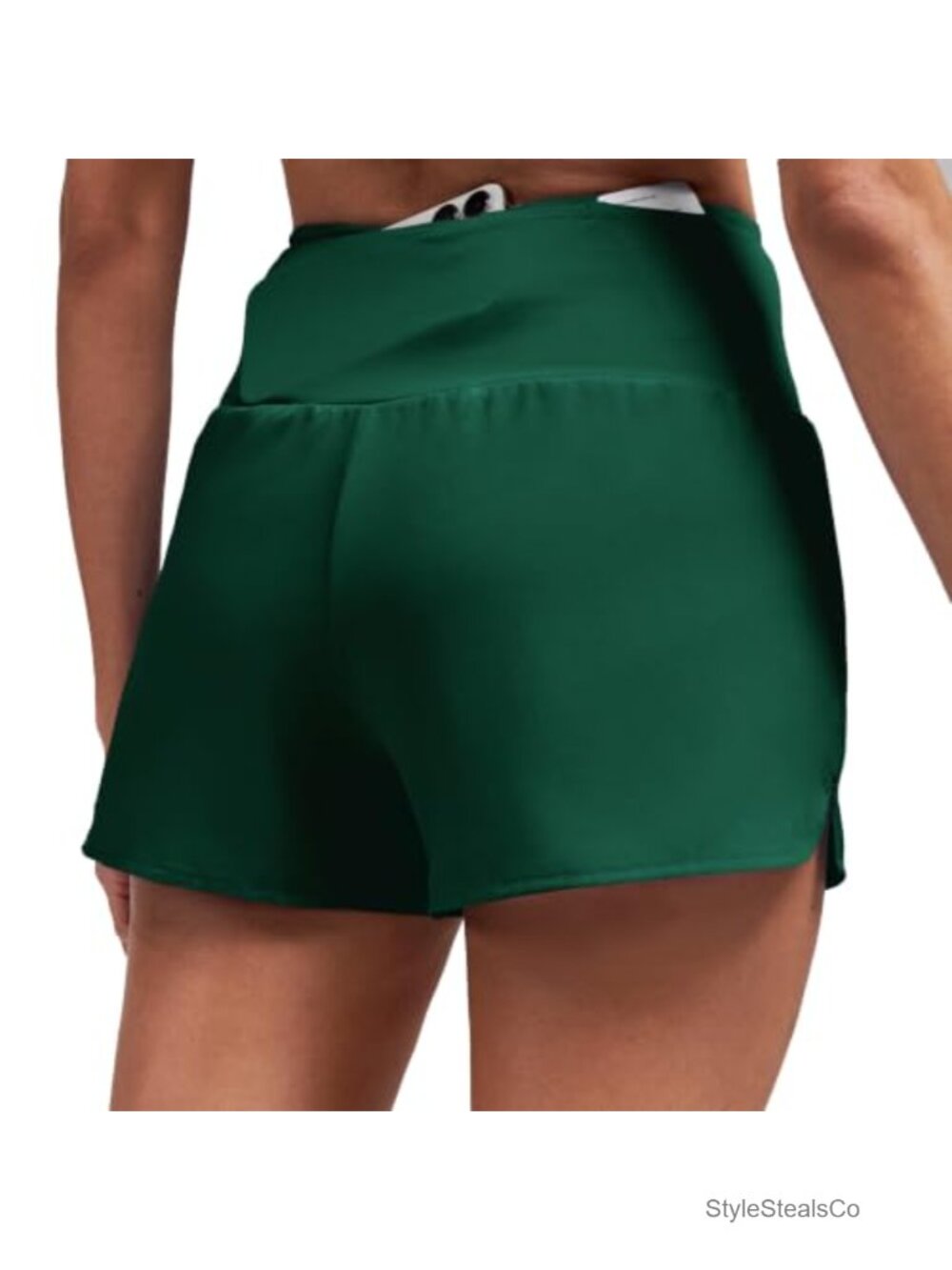 High Waisted Athletic Running Shorts with Liner and Pockets